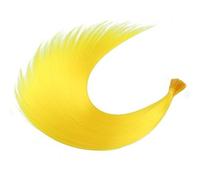 Hair Feathers Synthetic Colored I-Tip Feather Hair Extensions10-50Strands/Pack Women's High Temperature Fiber Wig Accessories Solid Color(3,16inches-50PCS)