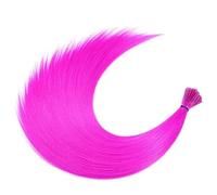Hair Feathers Synthetic Colored I-Tip Feather Hair Extensions10-50Strands/Pack Women's High Temperature Fiber Wig Accessories Solid Color(5,16inches-20PCS)