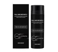 Hair Fibers - Black Volumizing Filler Powder, Thinning Hair Coverage Solution with Natural Looking Finish, Static Charged Particles Create Fuller Appearance Instantly, Ideal for Men Women Salon Daily