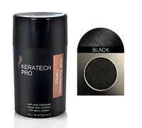 Hair Fibres by Keratech Pro 12ml | Instantly Fuller Hair | Advanced 100% Natural Keratin formula (Black)