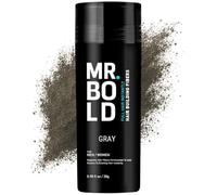 Hair Fibres GREY for Thinning Hair, Natural Keratin Hair Fibres for men & Women for Instant Result, Concealer for Thicker, Fuller Hair, Undetectable & Secure, Premium Long-Lasting Hold (28g)