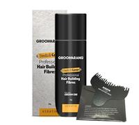 Hair Fibres GROOMARANG Keratin Hair Building Fibres for Thinning Hair - Instantly Conceals Thinning Areas for Fuller Thicker Hair - For Men & Women 28g PLUS Hairline Optimiser (Medium Blonde)