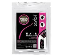 Hair Fibres Medium Brown 100g Refill - Natural Hair Powder for Building, Thickening and Hair Loss Coverage in 30 Seconds