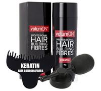 Hair Fibres VOLUMON Keratin Hair Building Fibres for Thinning Hair - Instantly Conceals Thinning Areas for Fuller Thicker Hair - For Men & Women 28g + Optimiser & Applicator (Medium Blonde)