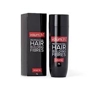 Hair Fibres x2 VOLUMON Keratin Hair Building Fibres for Thinning Hair - Instantly Conceals Thinning Areas for Fuller Thicker Hair - For Men & Women 28g x2 + Fibre Hold Spray & Applicator (Grey)