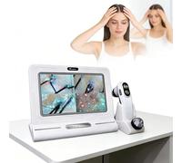 Hair Follicle Tester with 11-Inch HD Display 50x/200x Scalp Microscope Camera Skin Scalp Analysis Device for Home Hair Care