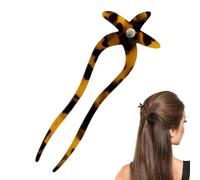Hair Fourks For Little , Vintage Fork Hairpins | Starfish Design Hairpin Fork For Buns - Stylish Heads For Long Thick Hair Versatile Hair Accessories For Anni