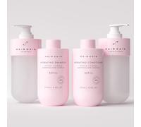 Hair Gain Hydrating Shampoo & Conditioner Starter Kit, Peptides & Marshmallow Root Extract, Vegan, Sulphate-Free, 250ml Each