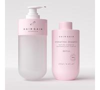 Hair Gain Hydrating Shampoo Starter Kit, Refillable, Up to 86% Less Hair Fall & Breakage, Peptides & Marshmallow Root, Paraben & Sulphate Free, 250ml