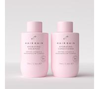 Hair Gain Now Hydrating Shampoo & Conditioner Travel Duo, Peptide & Vitamin Complex, Strengthening & Smoothing, Marshmallow Root Extract, Sulphate-Free, All Hair Types, 70ml, Pack of 2