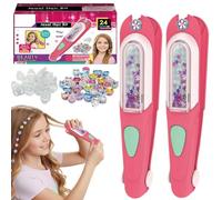 Hair Gem Stamper Kit - Glitter Diamond Styling Tools,Hair Gemstone Styling Set to Light Up Girls,Glitter Jewels Machine with Shining Diamonds Christmas Toys Gifts, Girls Toys Charms Accessories