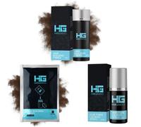 Hair Genetics Hair Fibres Bundle - Dark Brown Hair Fibres + Refill Pack + Locking Spray