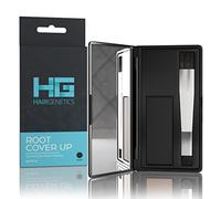 Hair Genetics Root Touch Up Hair Powder - Root Cover Up Instantly Conceals Thin Hairline, Covers Grey Roots, Easy Application, Water & Sweat Resistant Hair Colour for Fuller Hairlines (Black)