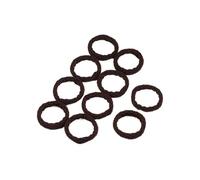 Hair Glamour: Chic Hair Accessories、 Elastic Hair Ties & rubber band - A variety of shapes are available(Dark Brown)