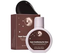 Hair Gloss - Super Conditioning Hair Gloss - Chocolate Gleam for Natural Medium to Dark Brown Hair - Rinse Out Semi-Permanent Hair Gloss that Enhances Colour and Boosts Shine & Hydration