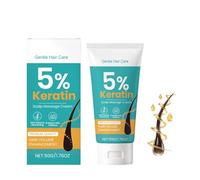 Hair Growth Keratin Scalp Massage Cream, Volume Boost Hair Strengthening Cream, Lightweight, Quick-Drying & Non-Greasy Scalp Care Moisturizer, Gentle Nourishing Daily Use - All Hair Types, Men & Women
