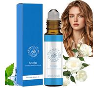 Hair Growth Roll-On Massage Essence,Hair Growth Serum with Rolling Ball Massage,Scalpy Cooling Hair Ampoule,Strengthening Soothing Hair Essences,Hair Treatment for Hair Loss,Hair Strengthen & Grow