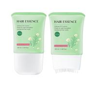 Hair Growth Serum with Built-in Brush, Hair Essence with Rosemary & Chamomile Extracts for Hair and Scalp Care, Lightweight Hydrating Scalp Serum, Refreshing Scalp Treatment for Dry & Oily Scalp (2PC)