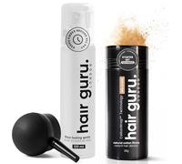 Hair Guru London Hair Fibres Starter Set, Medium Blonde, 3 Piece Kit