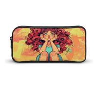 Hair Haircut Perm Day Simple Pencil Case Big Capacity Pouch Box Travel Makeup Bag