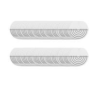 Hair Heat Shield Guards Clear Fusion Glue Protector, Heat Shield Guards for Hair Extensions, Single Hole PVC Insulator with Scale, 100 pcs for Professional Salon & Home Use