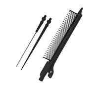 Hair Highlighter Comb With Metal Pick Hair Sectioning Clips Comb Baber Hairstylist Tools Hair Clips Comb Hair Dyes Comb Highlighting Comb