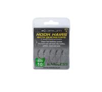 Hair hook Korum avec Quickstops (x5) Marron Taille 16