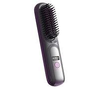 Hair Ironing Brush - Cordless Anti-scalding Comb,Small Styling Brush 4 Temperatures,For Thick Frizzy Hair Short Travel Home Daily Salon Morning Appointment Work Party Birthday