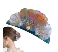Hair Jaw Claw Clips,Acetate Jaw Barrette Strong Grip Hair Clip - Pearl Design, Creative Hair Accessories for Women Girls, Enhances Bun & Ponytail Hairstyles
