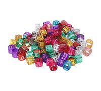 Hair Jewelry, 100pcs Colorful Dreadlocks Bead Set Dreadlock Accessories Hair Accessories for Braids with for Hair Braiding and Styling