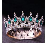 Hair Jewelry Crown for Women Vintage Princess Pink Crystal Tiara Crown Diadem Party Wedding Rhinestone Bridal Crown Hair Jewelry Accessories,Gold，Pink，Purple