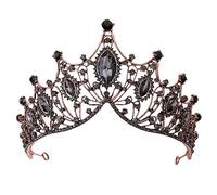 Hair Jewelry Crown Tiaras for Women Baroque Vintage Black Crystal Rhinestone Crowns Bride Queen Princess Wedding Hair Accessories Elegant Tiara Diadem Women Jewelry,