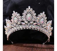Hair Jewelry Crown Tiaras for Women Baroque Wedding Headband Crystal AB Bridal Crowns Tiaras Hair Jewelry Accessories Women Rhinestone Headwear Queen Diadem,