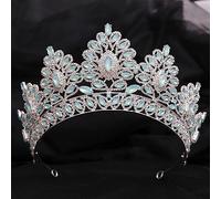 Hair Jewelry Crown Tiaras for Women Big Tiaras and Crowns for Bride Wedding Baroque Headbands King and Queen Crowns Water Drop Rhinestone Designs Hairbands Jewelry,G