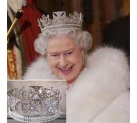 Hair Jewelry Crown Tiaras for Women Bridal Elizabeth Crown European Baroque Crown Headdress Wedding Hair Accessories Beauty Hair Clips Royal Crowns