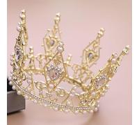 Hair Jewelry Crown Tiaras for Women Crown is Popular in Europe and America. Crown Bride's Wedding Headwear Banquet Performance Crown Hair Accessories Wholesale