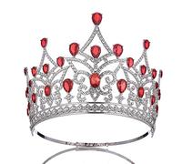 Hair Jewelry Crown Tiaras for Women Crystal Bridal Tiaras Sliver Big Crowns Women Queen Pageant Diadem Wedding Hair Accessories,Sliver