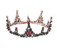 Hair Jewelry Crown Tiaras for Women Europe and America New Big Crown Baroque Retro Red Crown Dress Accessories Birthday Crown Wholesale