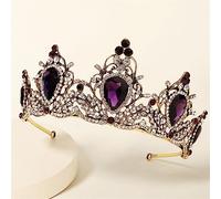Hair Jewelry Crown Tiaras for Women European and American Retro Bride Crown Headwear Luxury Color Rhinestone Wedding Jewelry Ball Party Alloy Crystal Crown