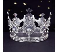 Hair Jewelry Crown Tiaras for Women Fashion Crown for Girls Birthday Diadem Doll Tiaras and Crowns Haii Jewelry Party Prom Little Crown Cake Decoration Accessories (Color : Gold Colors)