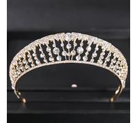 Hair Jewelry Crown Tiaras for Women Gold Color Luxury Crystal Wedding Tiaras and Crowns Party Rhinestone Prom Bridal Diadem Crown Tiara for Women Bride Hair Jewelry,Style J Gold