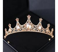 Hair Jewelry Crown Tiaras for Women Gold Color Luxury Crystal Wedding Tiaras and Crowns Party Rhinestone Prom Bridal Diadem Crown Tiara for Women Bride Hair Jewelry,Style J Gold
