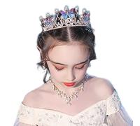 Hair Jewelry Crown Tiaras for Women Gold Color Tiaras and Crowns Butterfly Pearls Crystal Handmade Children Crown Photography for Women Princess Diadems by GAGALU