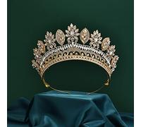 Hair Jewelry Crown Tiaras for Women Luxury AAA Cubic Zirconia Wedding Bride Crowns Princess Full CZ Tiaras for Women Sweet 16 Birthday Party Headpiece Hair Jewelry,9-Tiaras