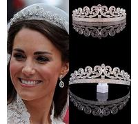 Hair Jewelry Crown Tiaras for Women Princess Diana William Kate Bridal Crown Tiaras Boutique Rhinestone Diadem Veil Tiara Headbands Wedding Hair Accessories