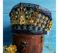 Hair Jewelry Crown Tiaras for Women Qing Dynasty Empress and Little Princess Hair Tiara Qitou Hat for Drama Ruyi's Royal Palace Love Handmade Accessory for Photos Color : A1 Tiara adul