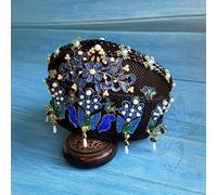 Hair Jewelry Crown Tiaras for Women Qing Dynasty Empress and Little Princess Hair Tiara Qitou Hat for Drama Ruyi's Royal Palace Love Handmade Accessory for Photos Color : A1 Tiara adul