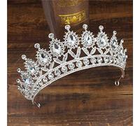 Hair Jewelry Crown Tiaras For Women Queen King Tiaras And Crowns Bridal Diadem Women Prom Hair Ornaments Headpiece Wedding Bride Head Jewelry Accessories,Small Silver 03