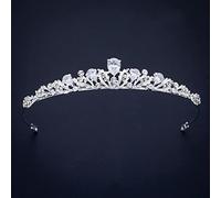 Hair Jewelry Crown Tiaras for Women Silver Color Crowns and Tiaras Hair Accessories for Women Wedding Accessories Crown for Bridal Crystal Rhinestone Pure Gold Colormutil