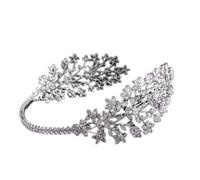 Hair Jewelry Crown Tiaras for Women Style Full Cubic Zirconia Crystal Headband Bride Headpiece Diadem Ladies Crown Tiaras Wedding Hair Accessories,21-Silver019